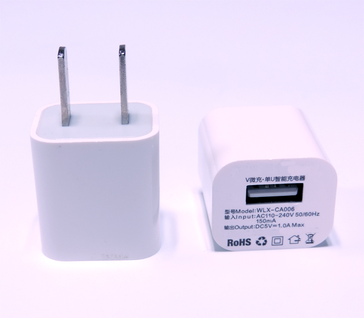 Small cute square Travel Charger WK-TCUSB1H-SSQ1